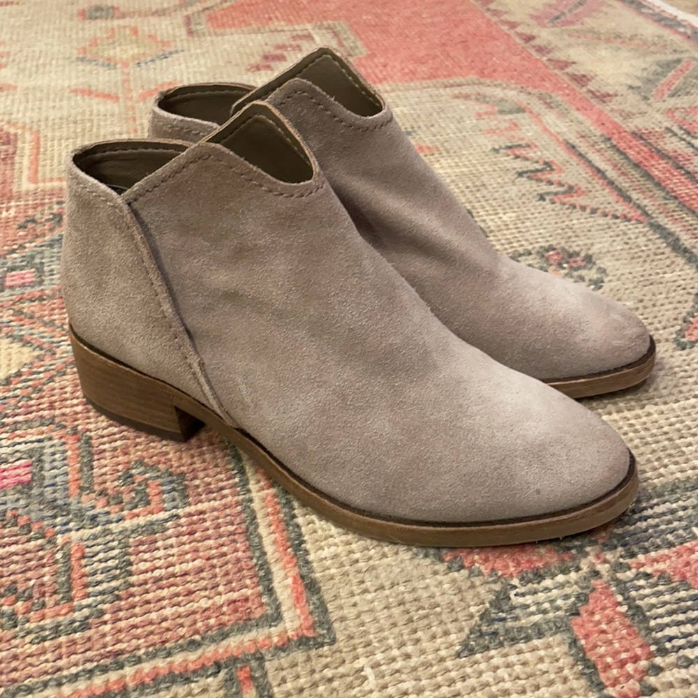 Dolce Vita suede slip on ankle booties